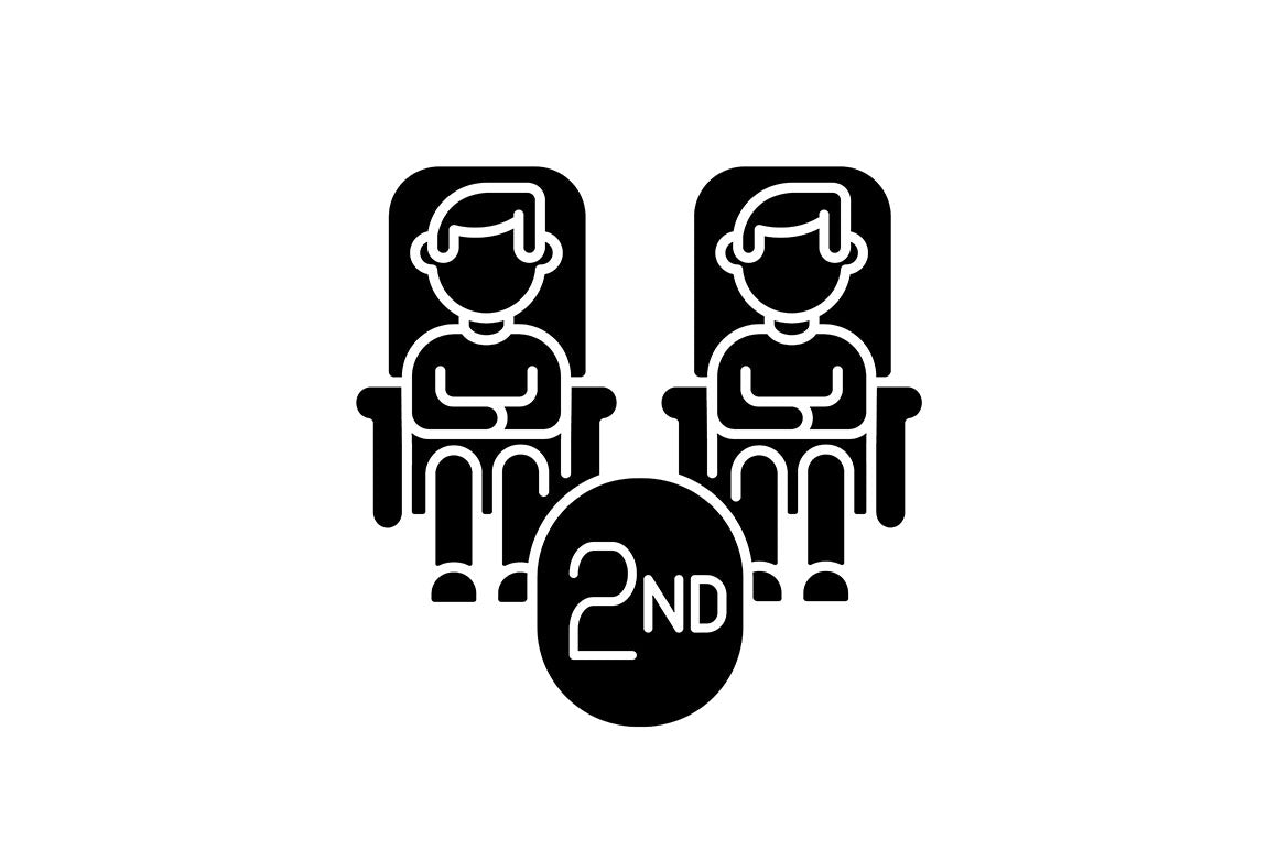Train services black glyph icons set