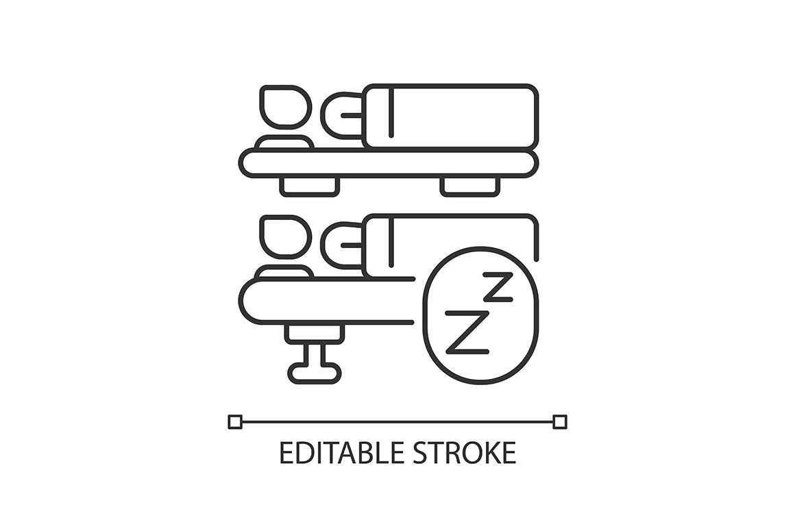 Train services linear icons set