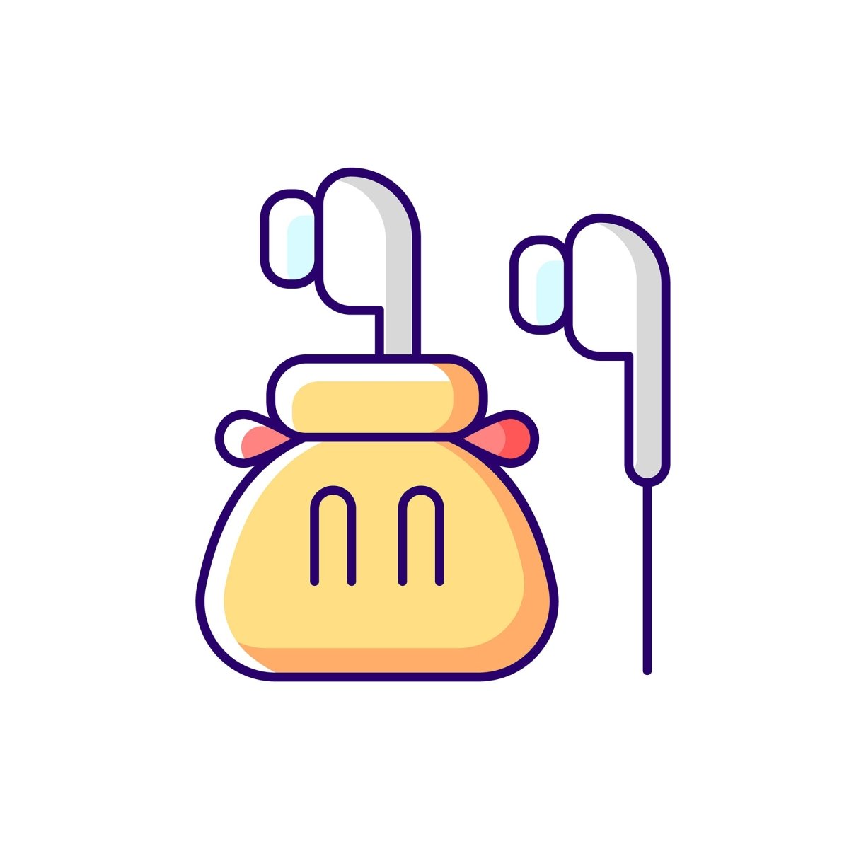 Travel size objects RGB color icons set