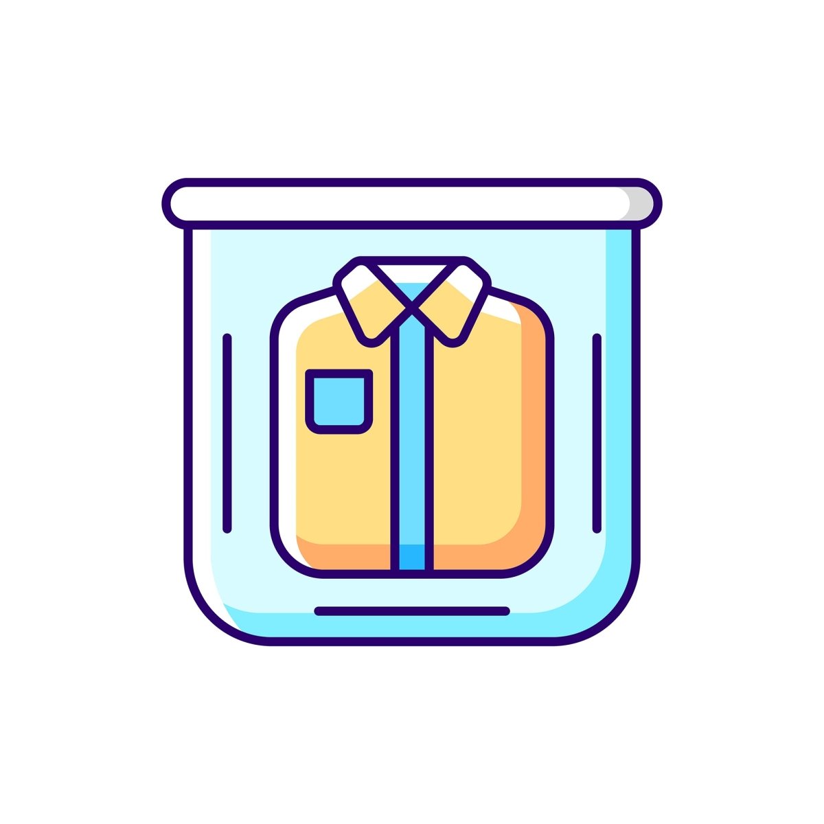 Travel size objects RGB color icons set