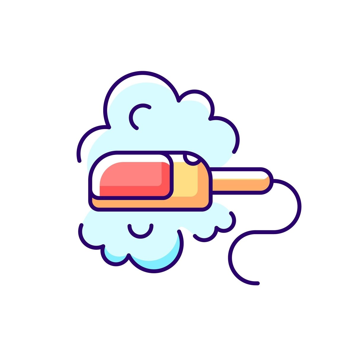 Travel size objects RGB color icons set