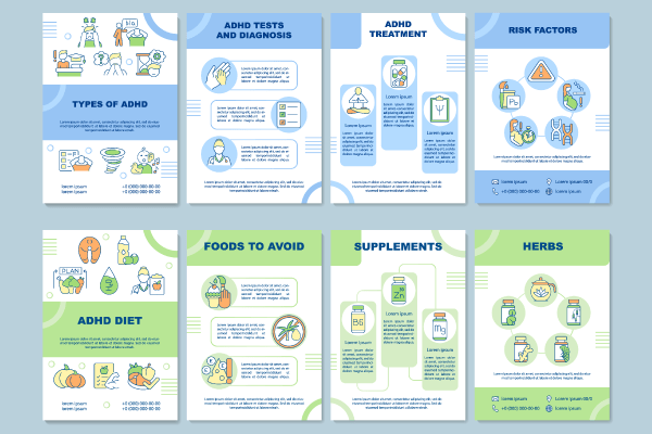 Types of ADHD Brochure Templates Bundle