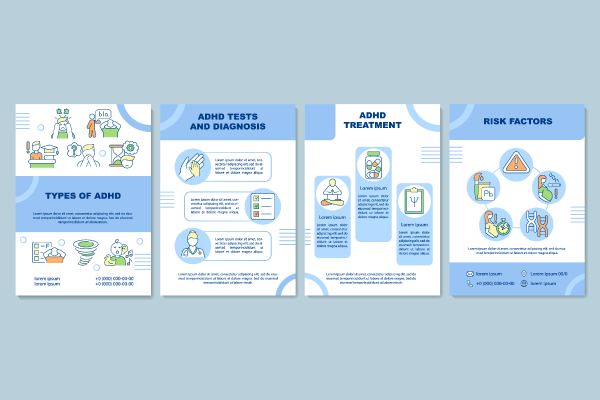 Types of ADHD Brochure Templates Bundle