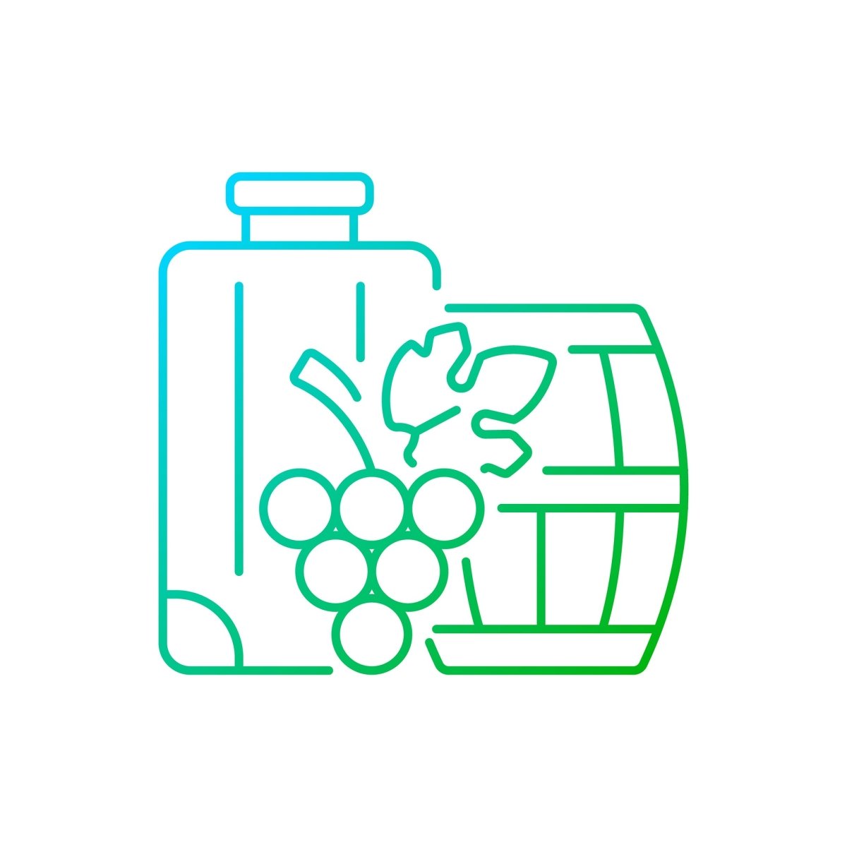 Types of travel gradient linear vector icons set