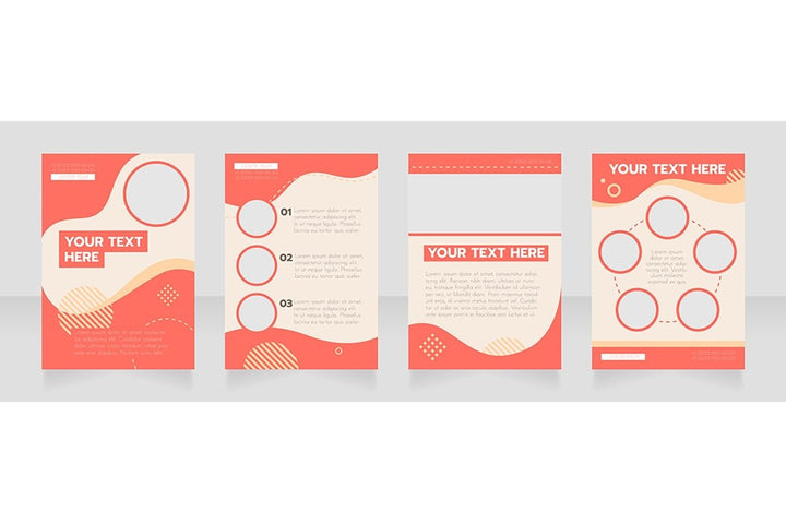 Universal blank brochure design bundle