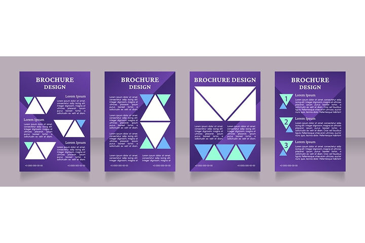 Universal blank brochure design bundle