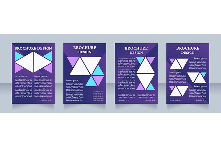 Universal blank brochure design bundle