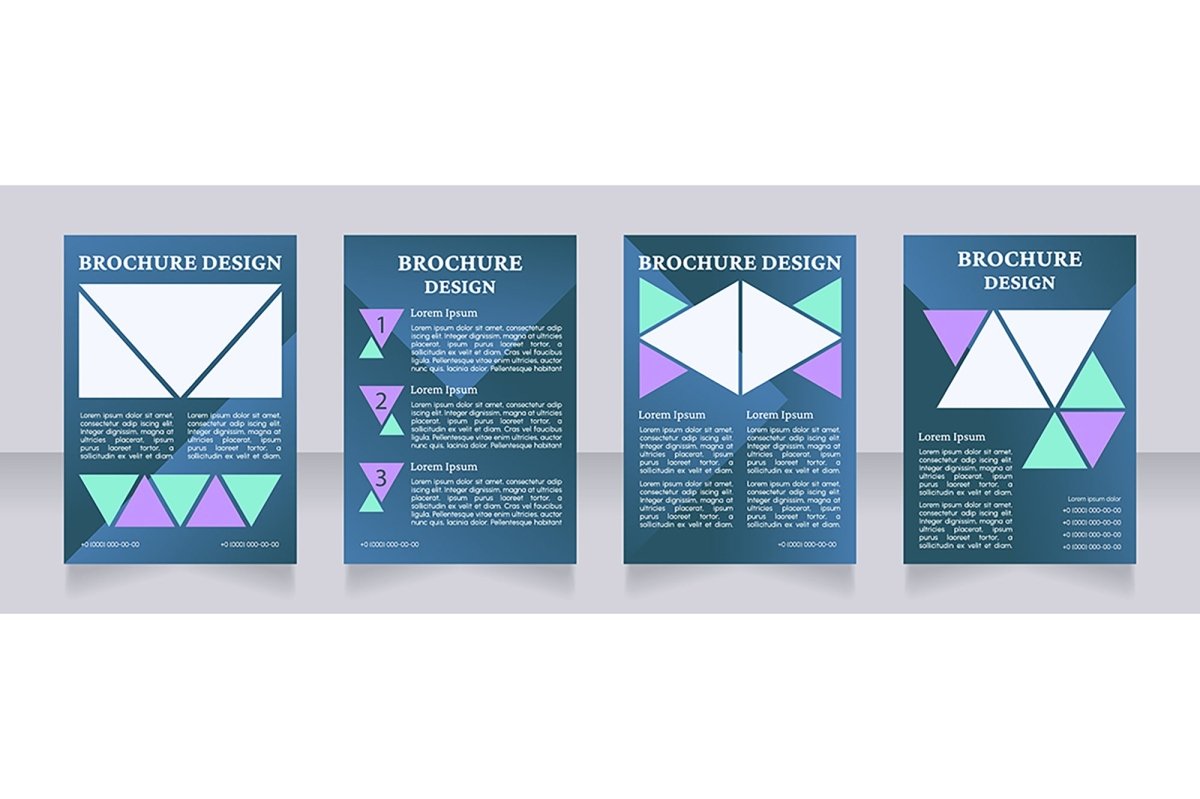 Universal blank brochure design bundle