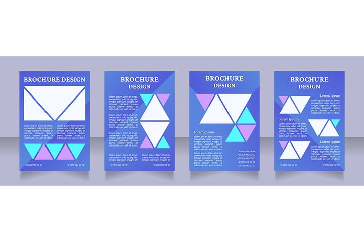 Universal blank brochure design bundle