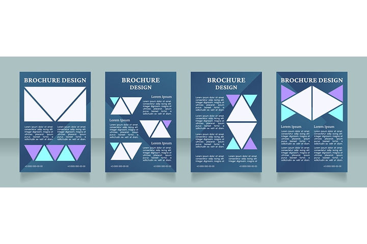 Universal blank brochure design bundle