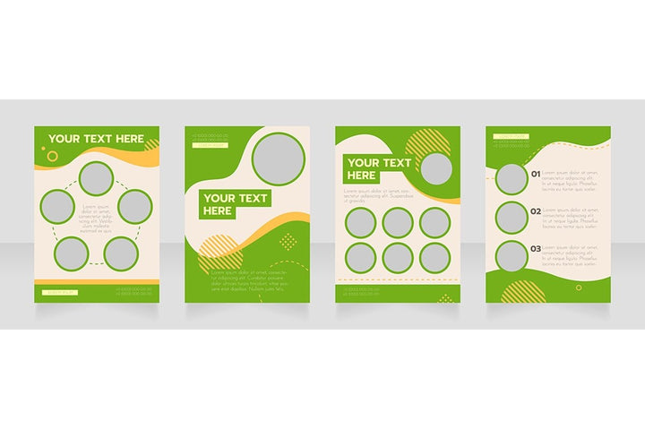 Universal blank brochure design bundle