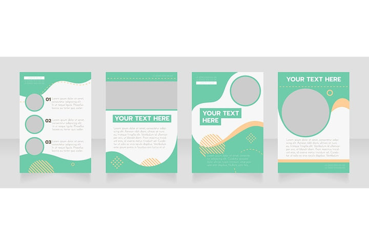 Universal blank brochure design bundle