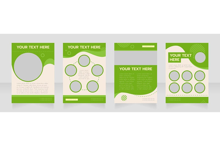 Universal blank brochure design bundle