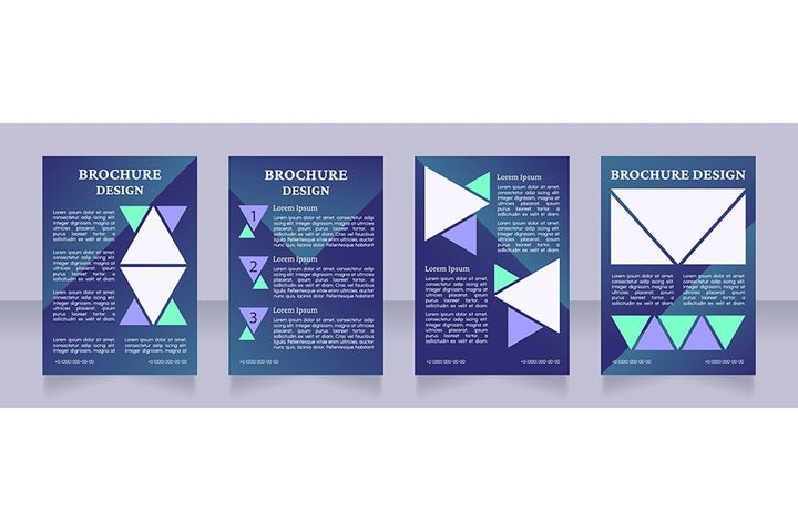 Universal blank brochure design bundle