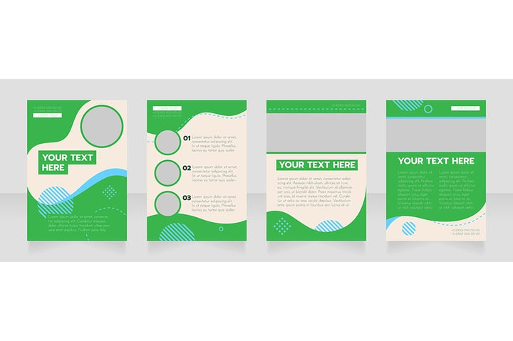 Universal blank brochure design bundle