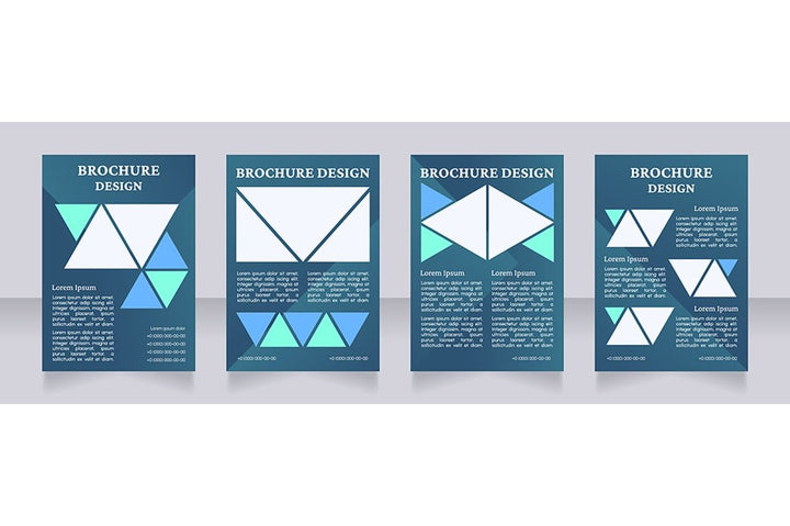 Universal blank brochure design bundle