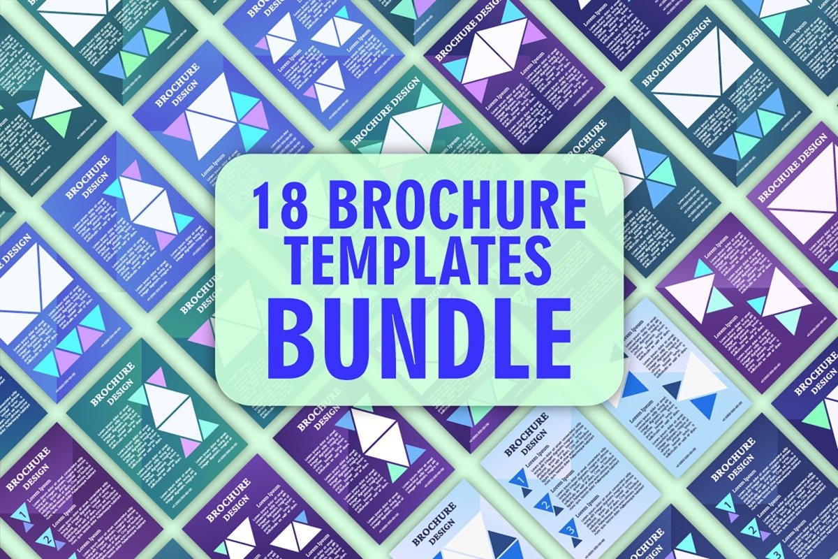 Universal blank brochure design bundle