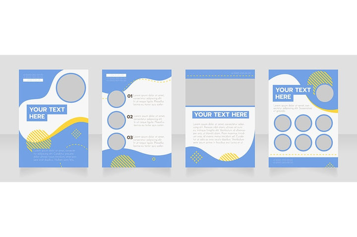 Universal blank brochure design bundle