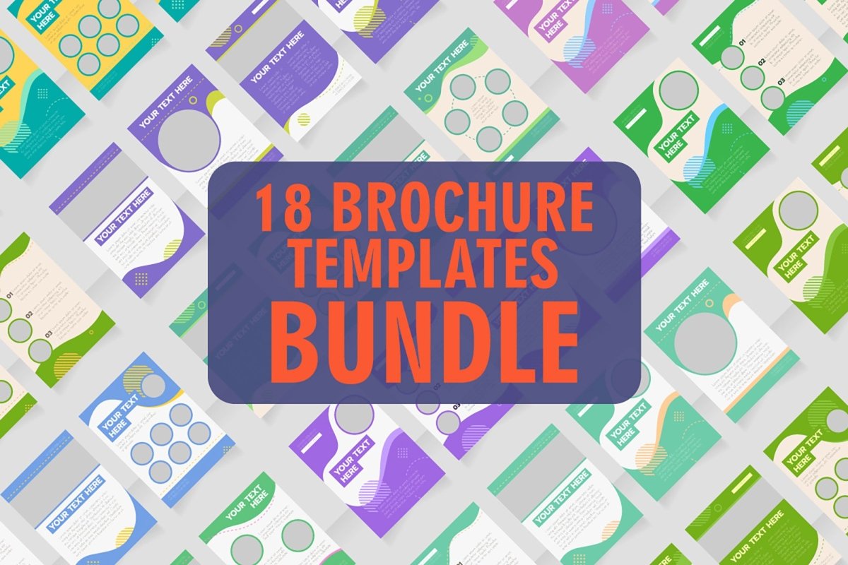 Universal blank brochure design bundle