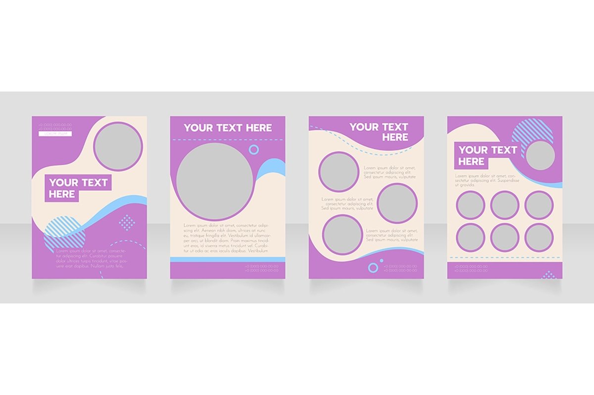 Universal blank brochure design bundle