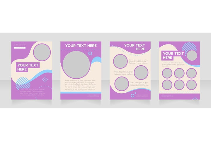 Universal blank brochure design bundle