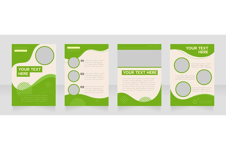 Universal blank brochure design bundle