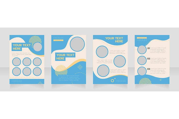 Universal blank brochure design bundle