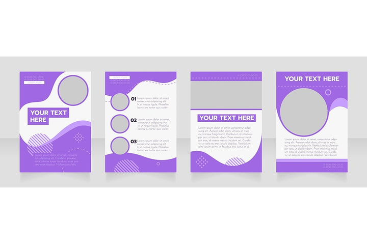 Universal blank brochure design bundle