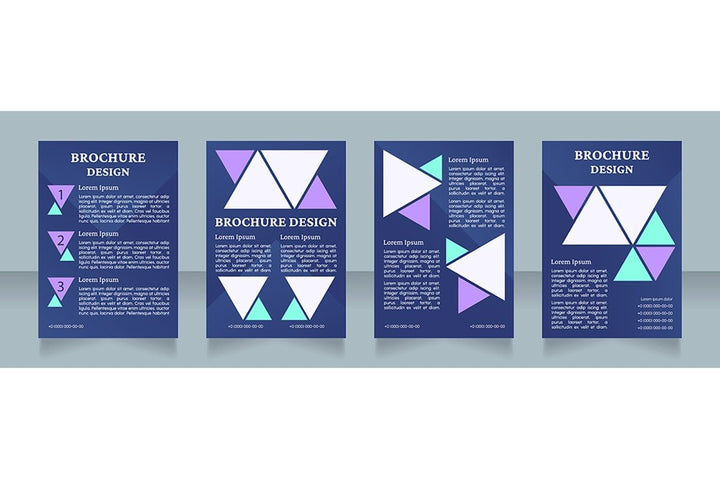 Universal blank brochure design bundle