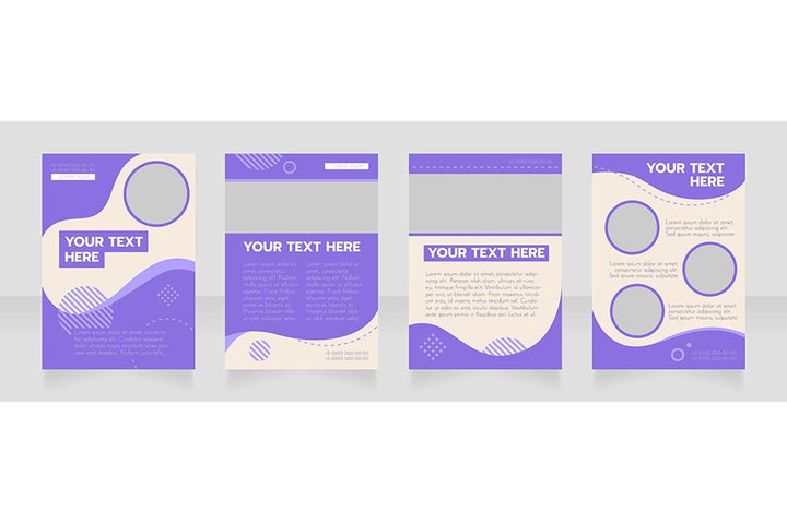 Universal blank brochure design bundle