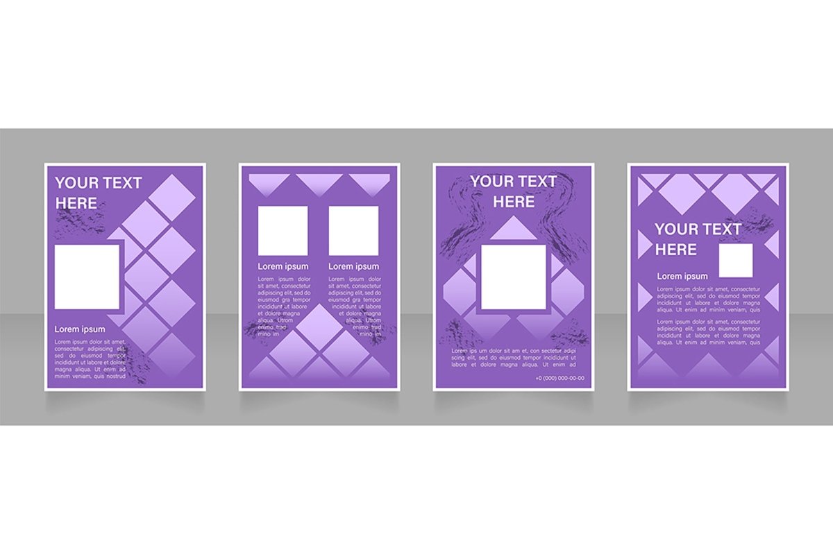 Universal blank brochure design bundle