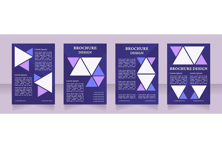 Universal blank brochure design bundle