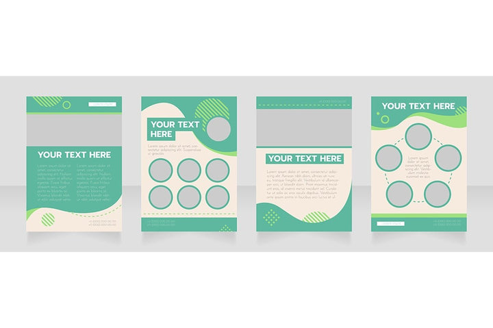 Universal blank brochure design bundle