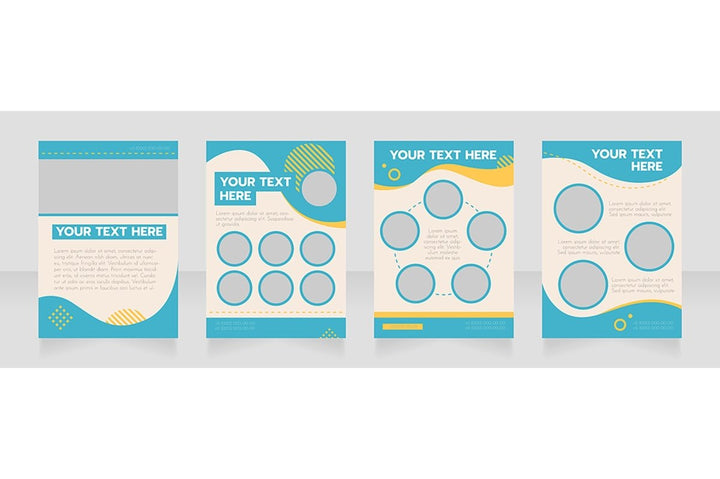 Universal blank brochure design bundle
