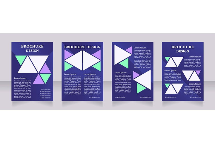 Universal blank brochure design bundle