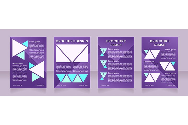 Universal blank brochure design bundle