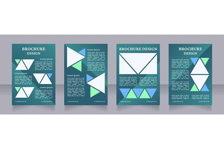 Universal blank brochure design bundle