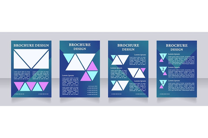 Universal blank brochure design bundle