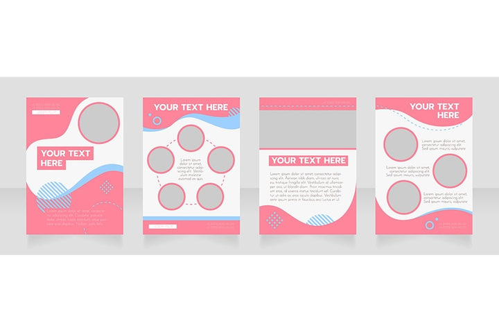 Universal blank brochure design bundle