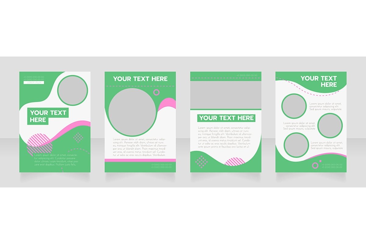 Universal blank brochure design bundle