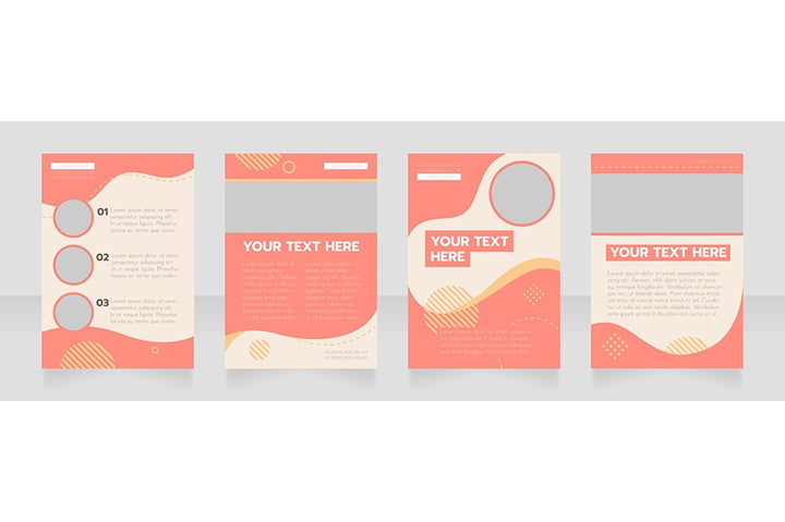 Universal blank brochure design bundle