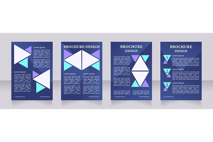 Universal blank brochure design bundle