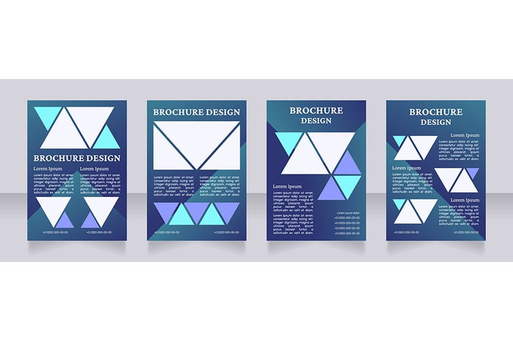 Universal blank brochure design bundle