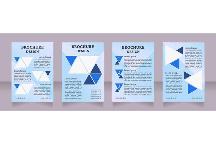Universal blank brochure design bundle