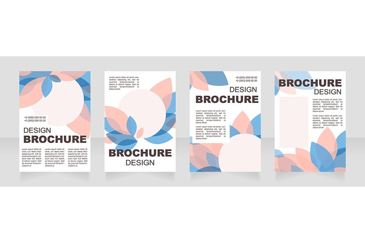 Universal blank brochure layout design
