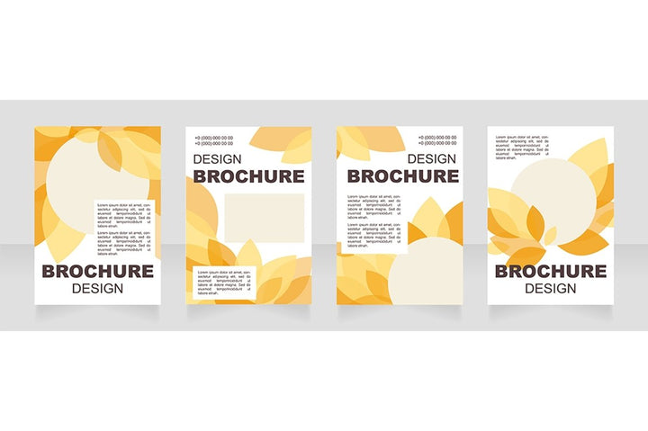 Universal blank brochure layout design