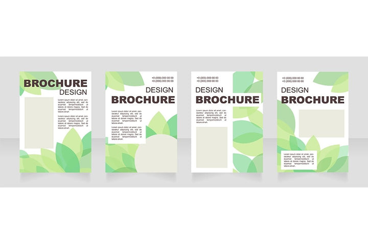 Universal blank brochure layout design