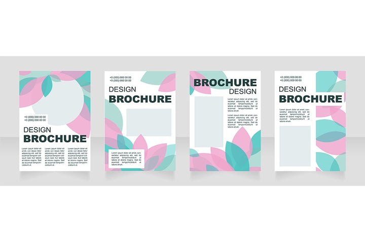 Universal blank brochure layout design