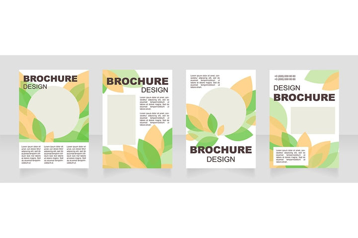 Universal blank brochure layout design