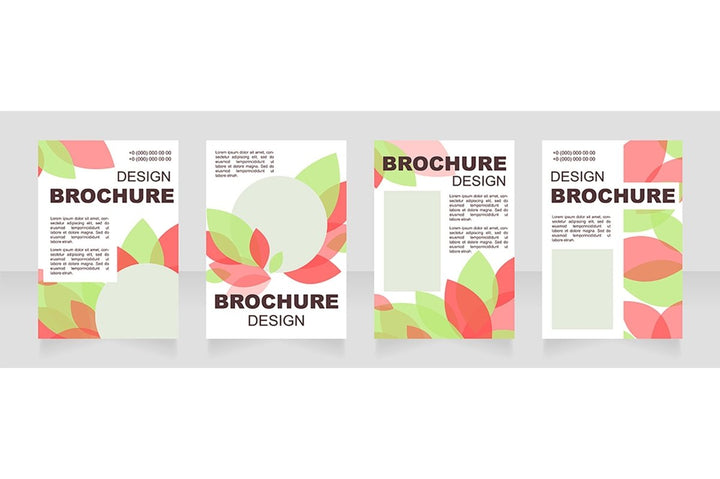 Universal blank brochure layout design